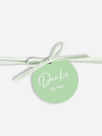 Anhänger mit Band zur Hochzeit Babywunder