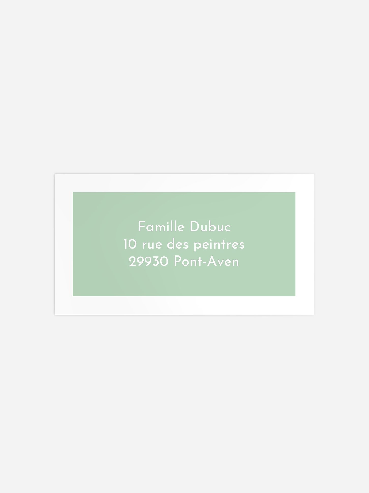 Étiquette destinataire naissance Petite merveille