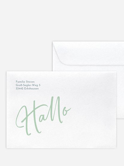 Briefumschlag mit Motiv Babywunder