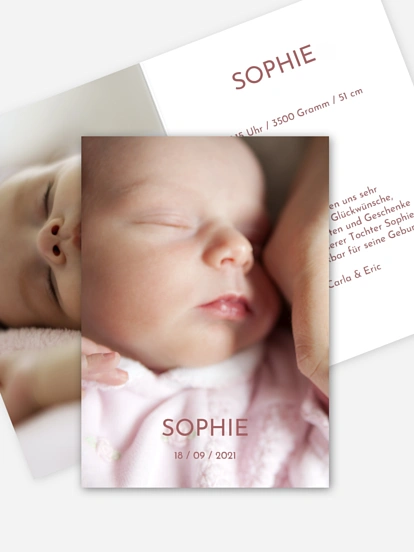 Geburtskarte Happy Letter