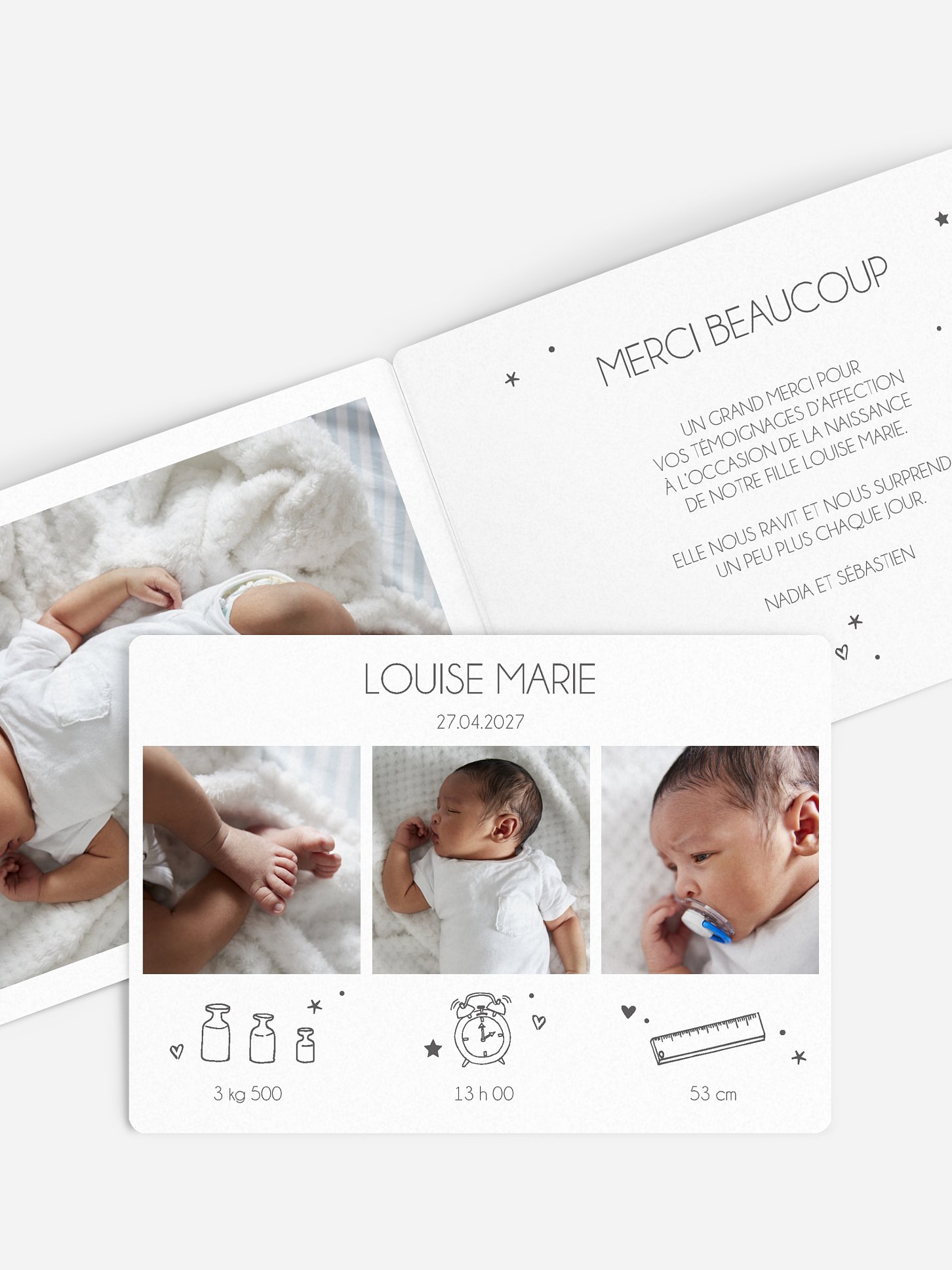 Faire-part naissance Bout de chou
