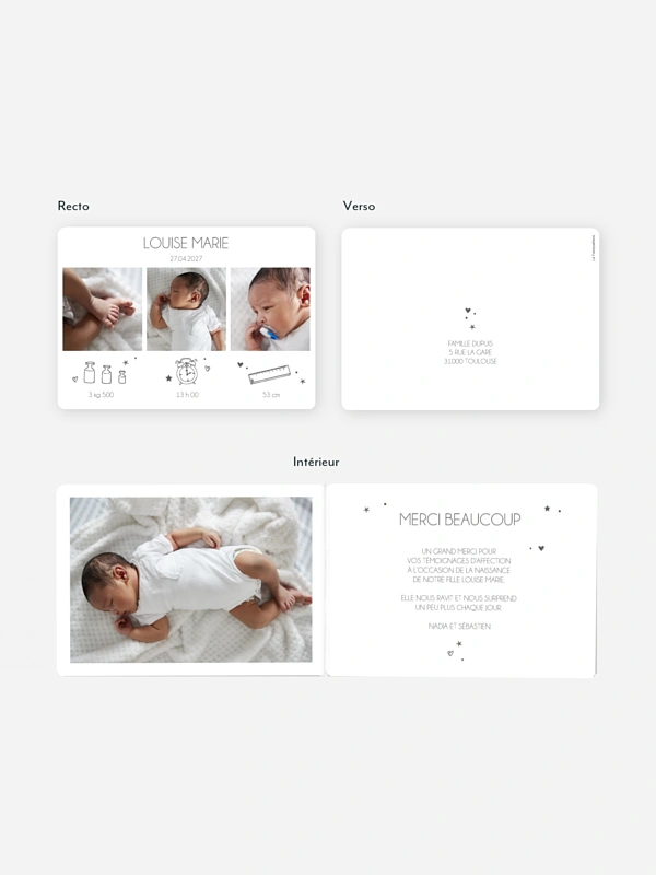 Faire-part naissance Bout de chou