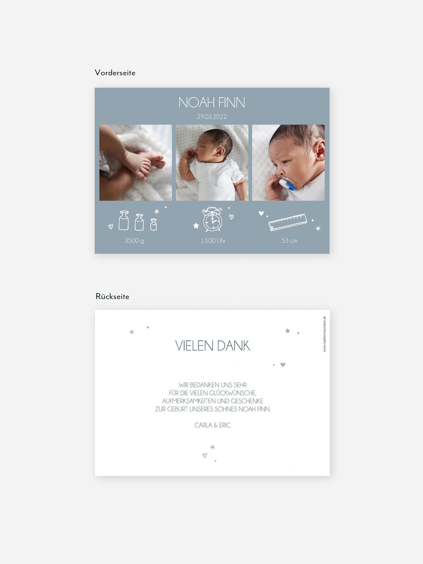 Geburtskarte Bundle of Joy
