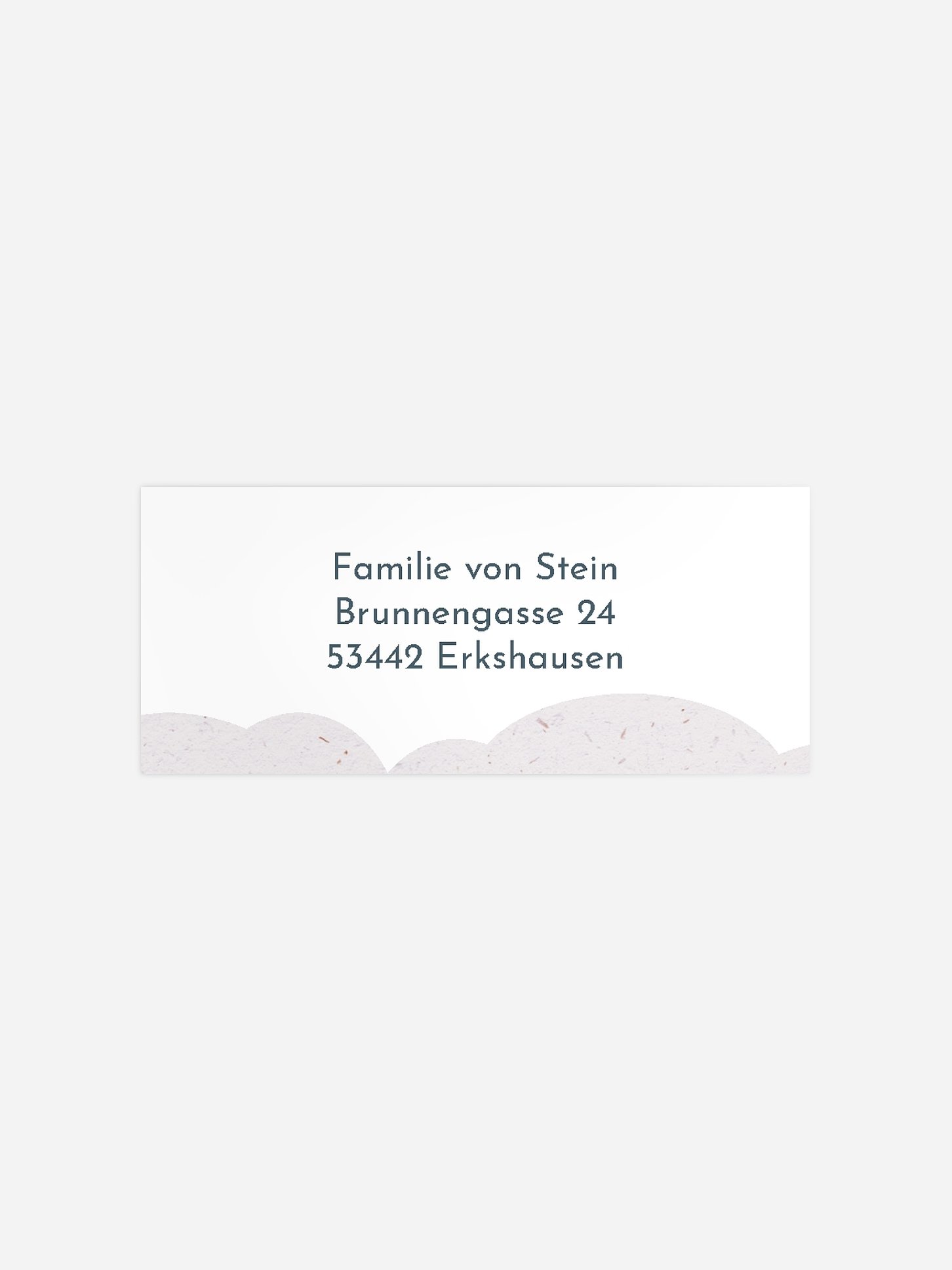 Absenderaufkleber Geburt Wolke