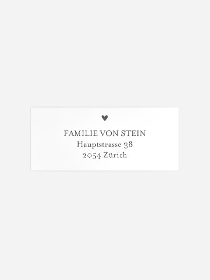 Absenderaufkleber Geburt Beautiful Beginning