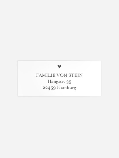 Absenderaufkleber Geburt Beautiful Beginning