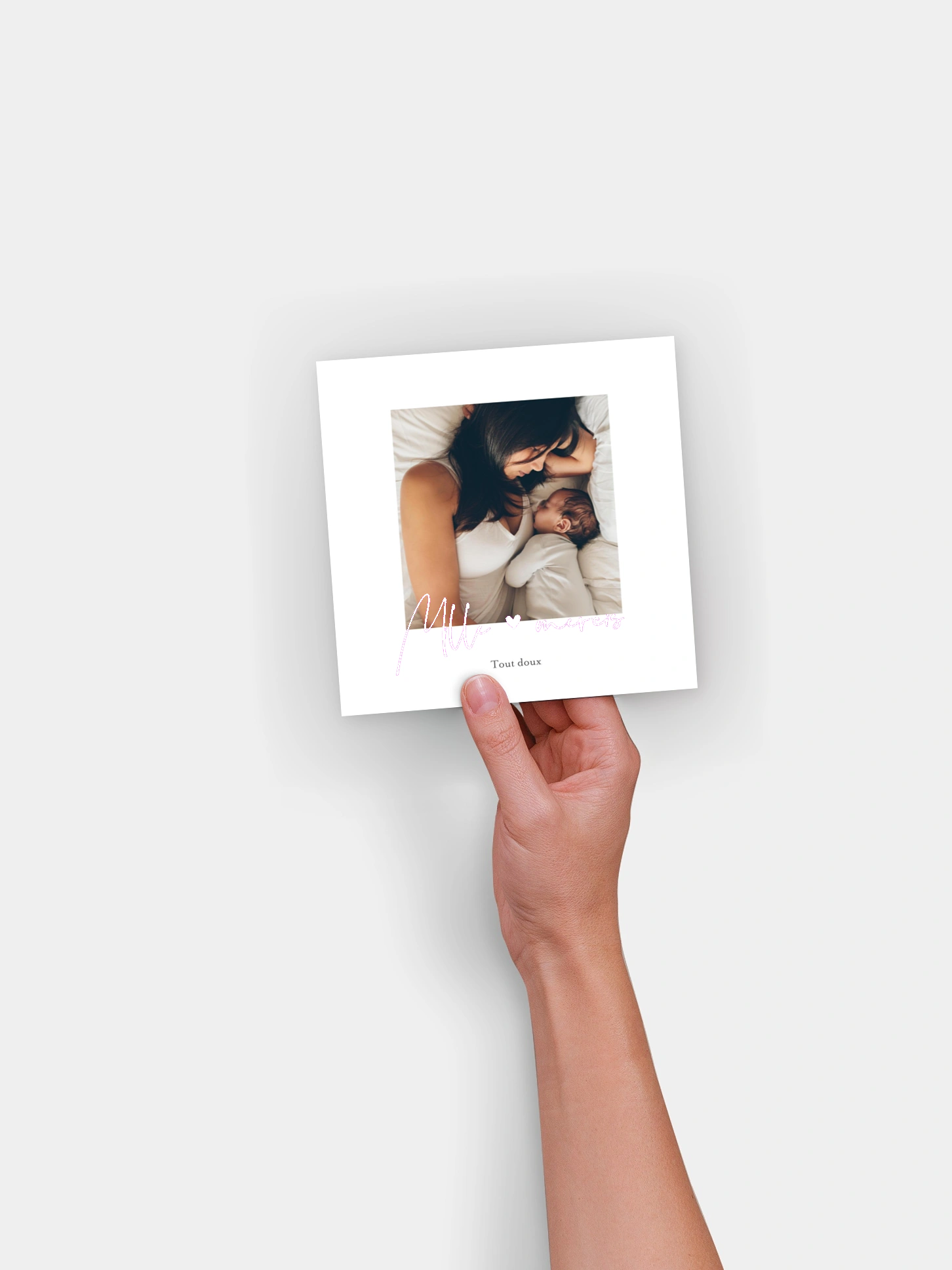 Carte remerciement naissance Bel avènement