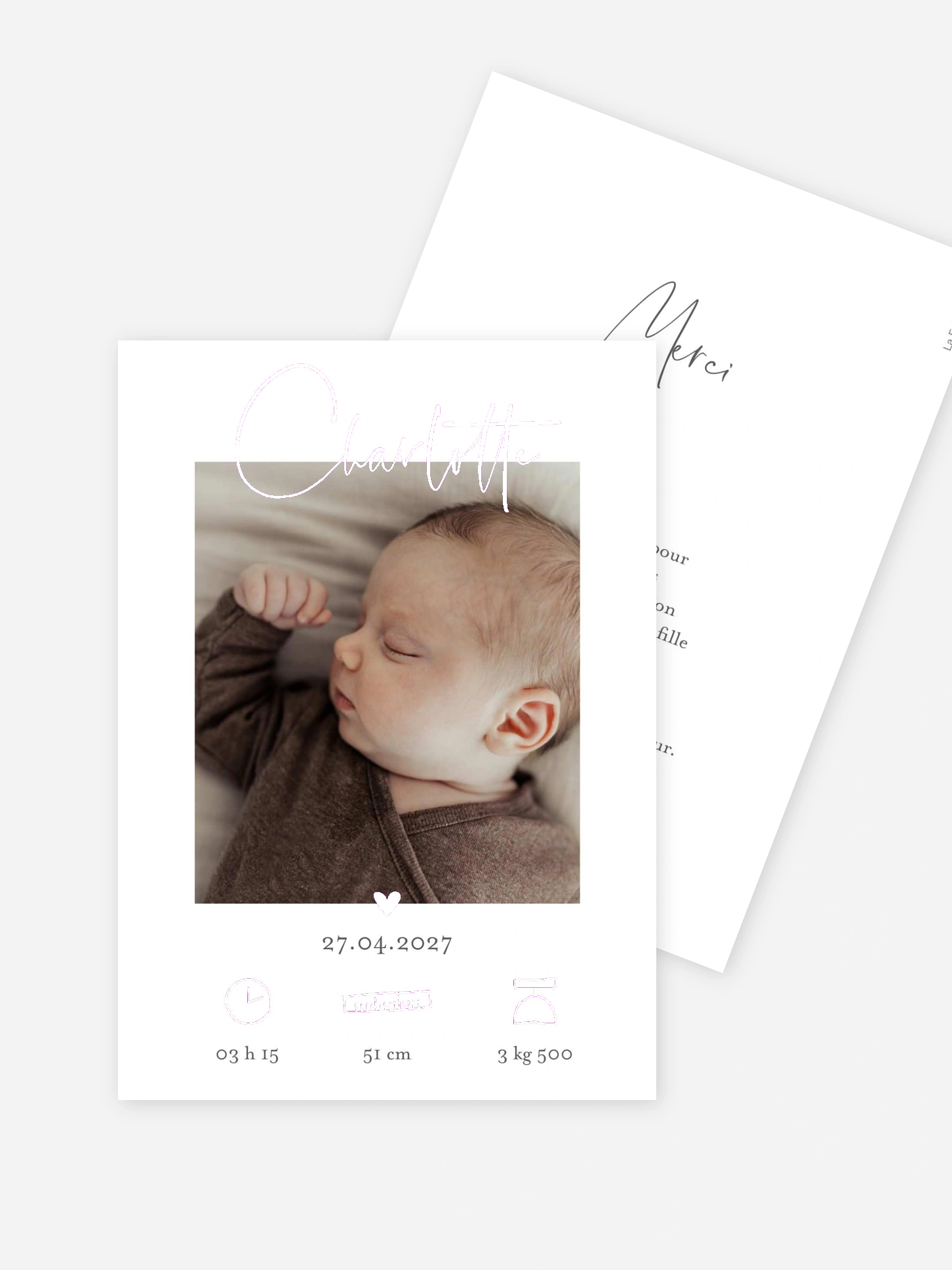 Faire-part naissance Bel avènement