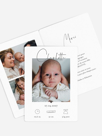 Faire-part naissance Bel avènement