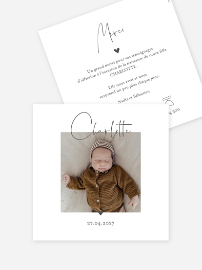 Faire-part naissance Bel avènement