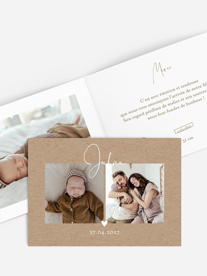 Faire-part naissance Bel avènement