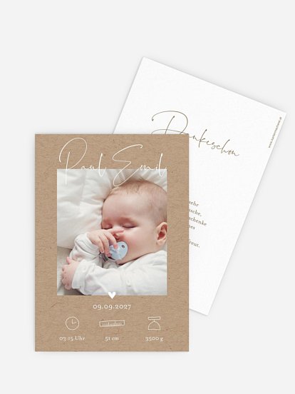 Geburtskarte Beautiful Beginning