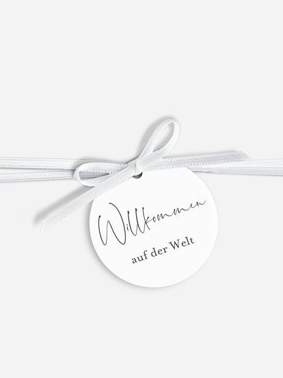 Anhänger mit Band zur Hochzeit Beautiful Beginning