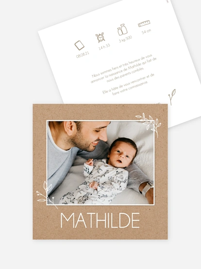 Faire-part naissance So loved