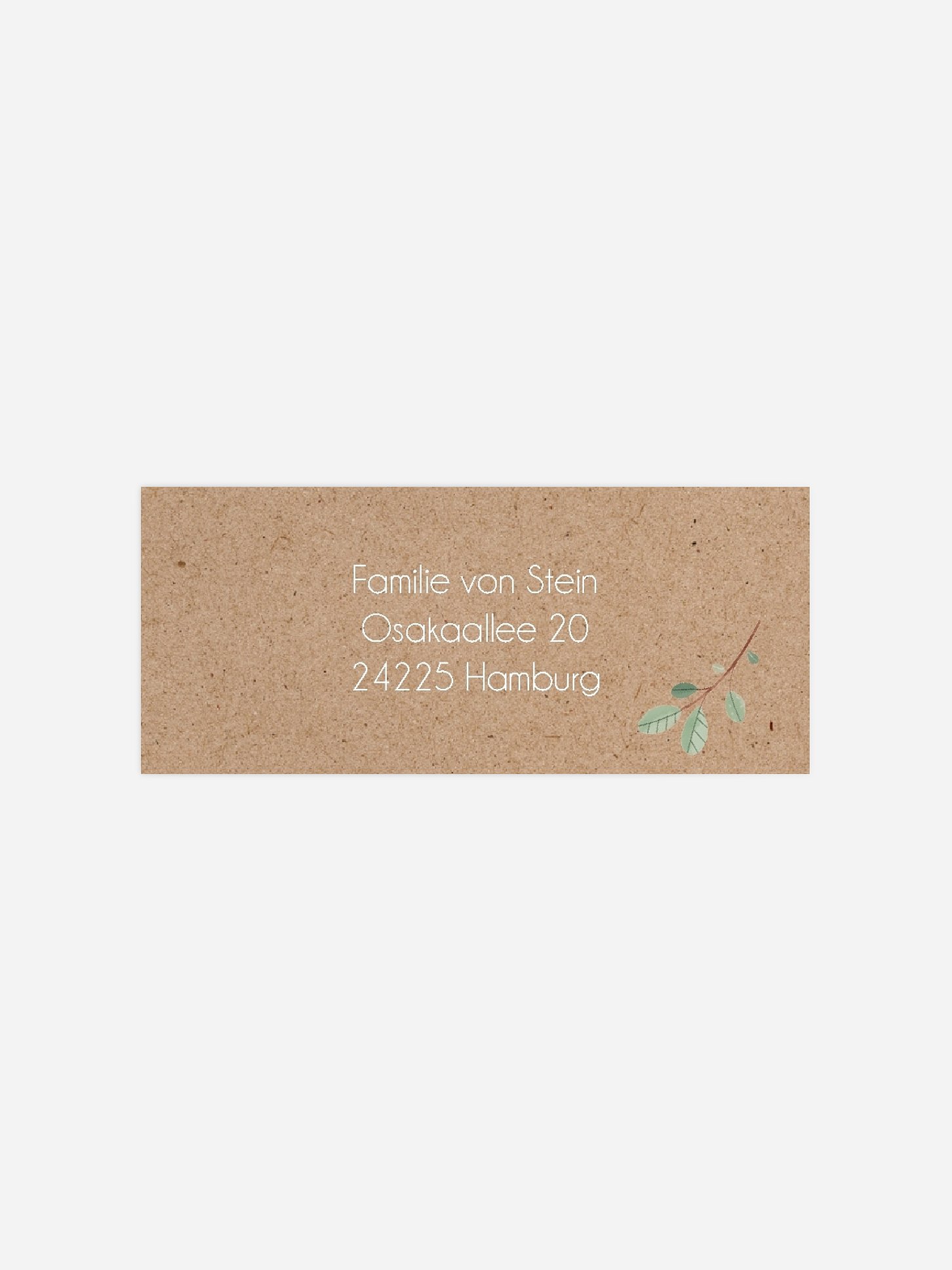 Absenderaufkleber Geburt Rustic Baby