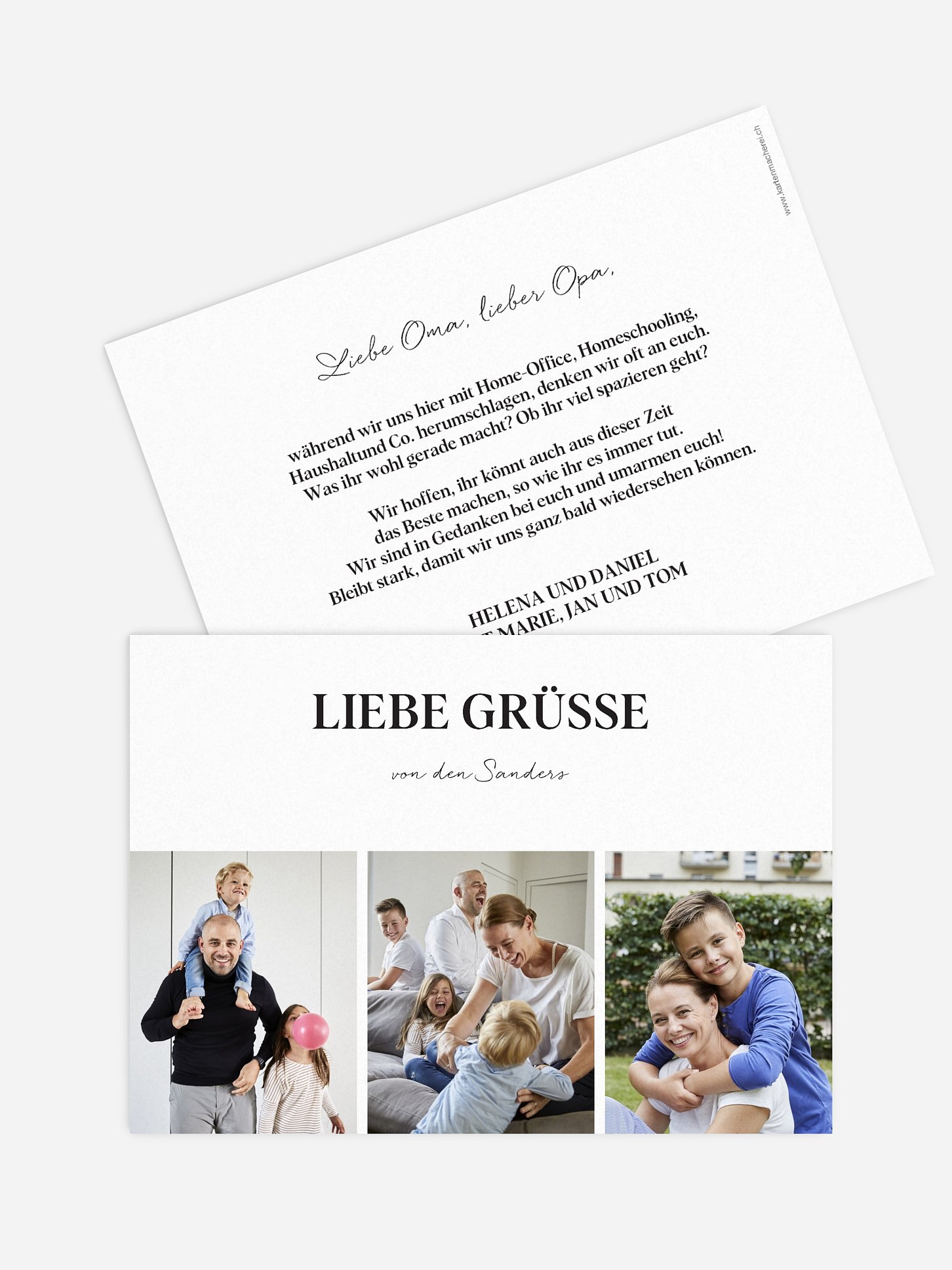 Grußkarte Glücklich