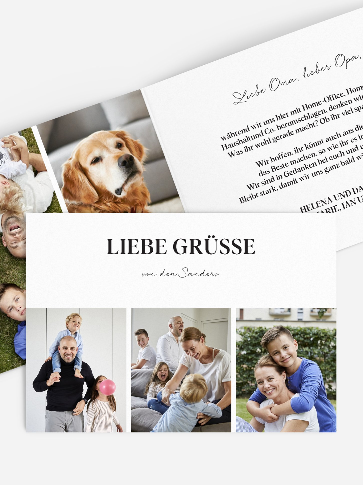 Grußkarte Glücklich