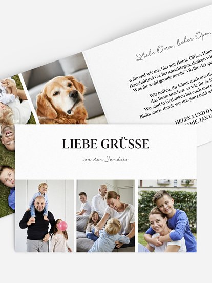 Grußkarte Glücklich