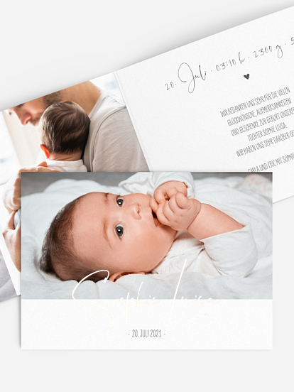 Geburtskarte Glückskind