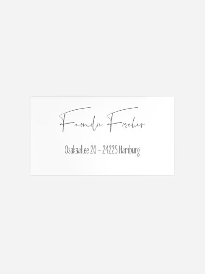Empfängeraufkleber Geburt Glückskind