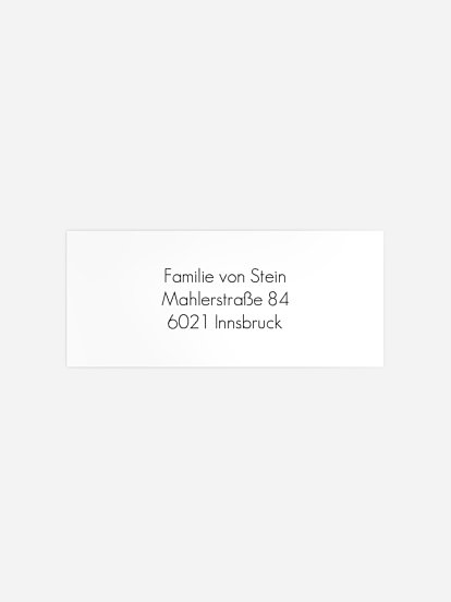 Absenderaufkleber Geburt Birth Branch