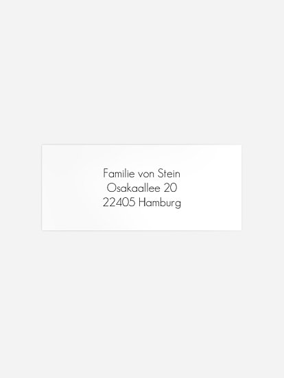 Absenderaufkleber Geburt Birth Branch