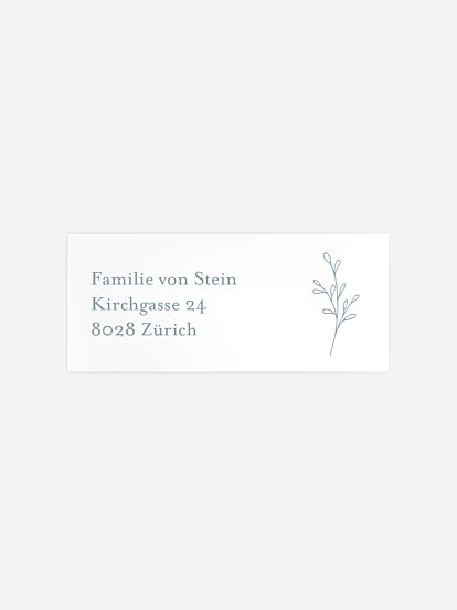Absenderaufkleber Geburt Kleines Glück