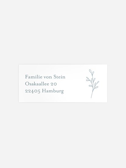 Absenderaufkleber Geburt Kleines Glück