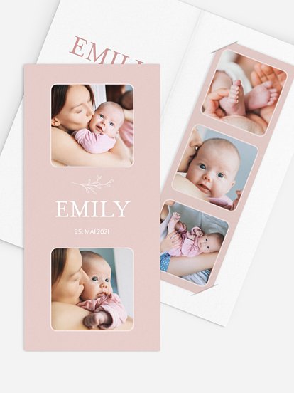 Geburtskarte Kleines Glück