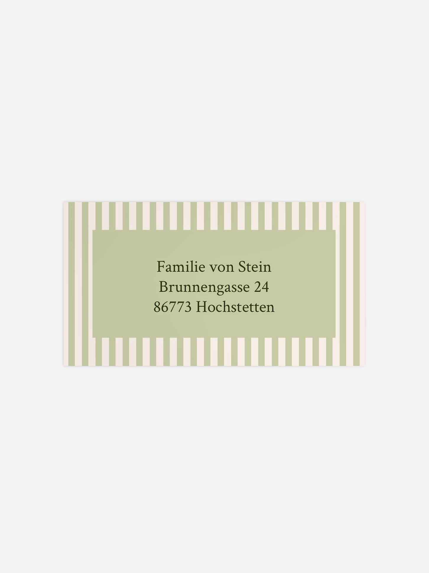 Empfängeraufkleber Taufe Süße Ankunft