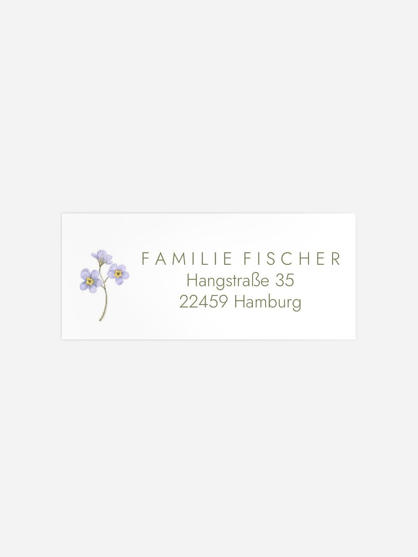 Absenderaufkleber Geburt Forget-me-not