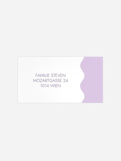 Empfängeraufkleber Geburt Ola