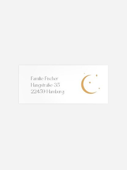 Absenderaufkleber Geburt Lullaby