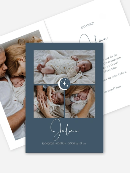 Geburtskarte Lullaby