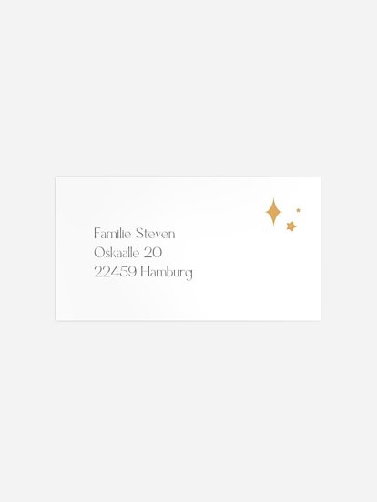 Empfängeraufkleber Geburt Lullaby