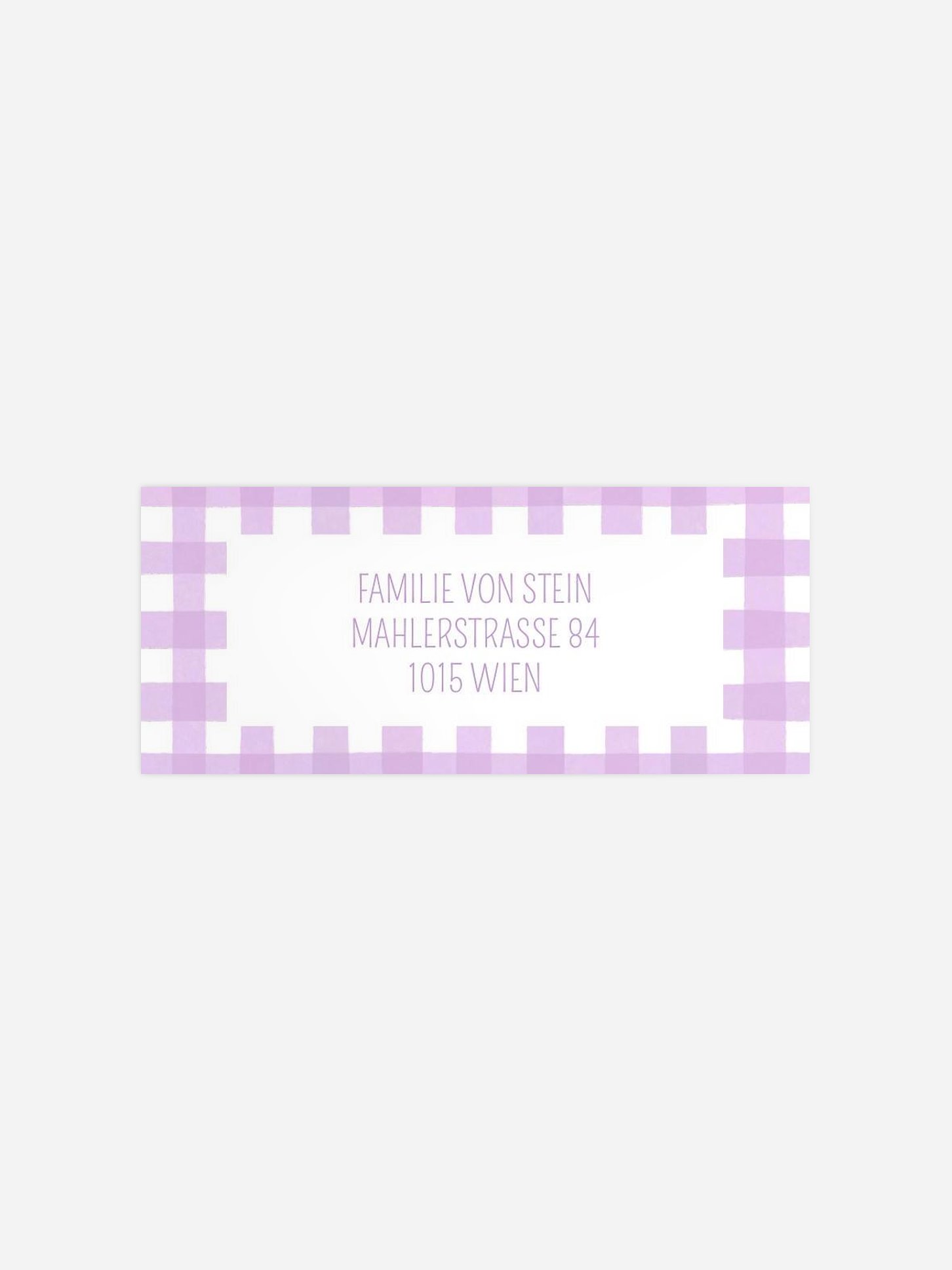 Absenderaufkleber Geburt Sweet Vichy