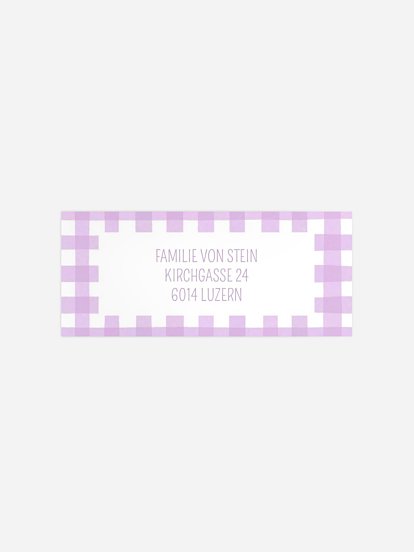 Absenderaufkleber Geburt Sweet Vichy