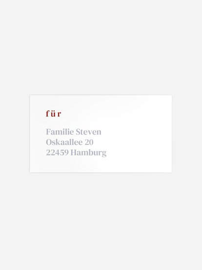 Empfängeraufkleber Geburt 1 Big Letter