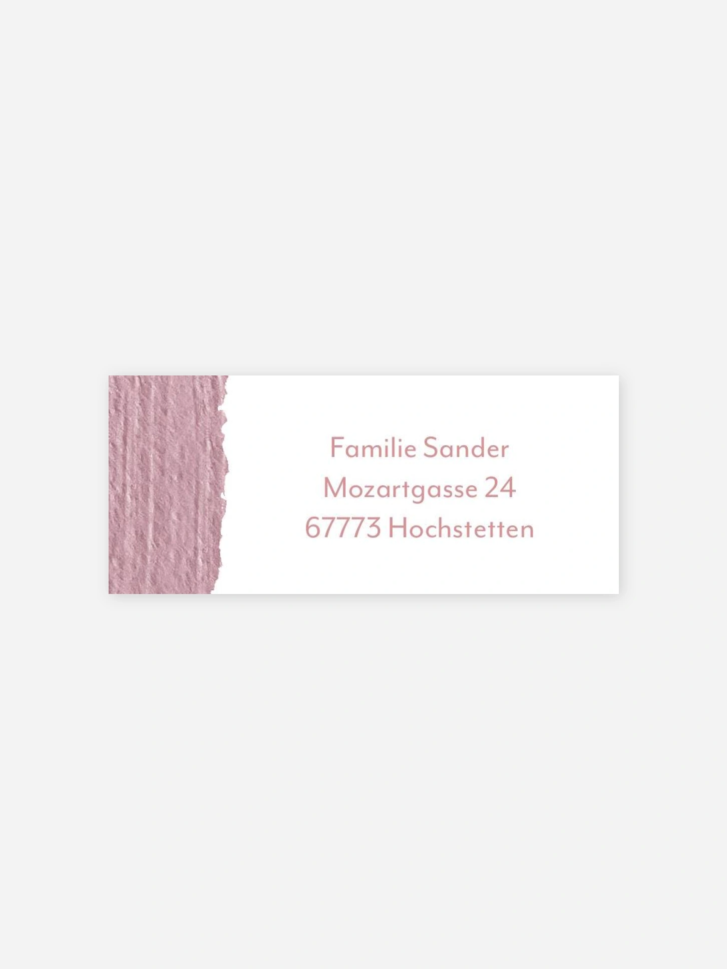 Absenderaufkleber Geburt Brush Stroke