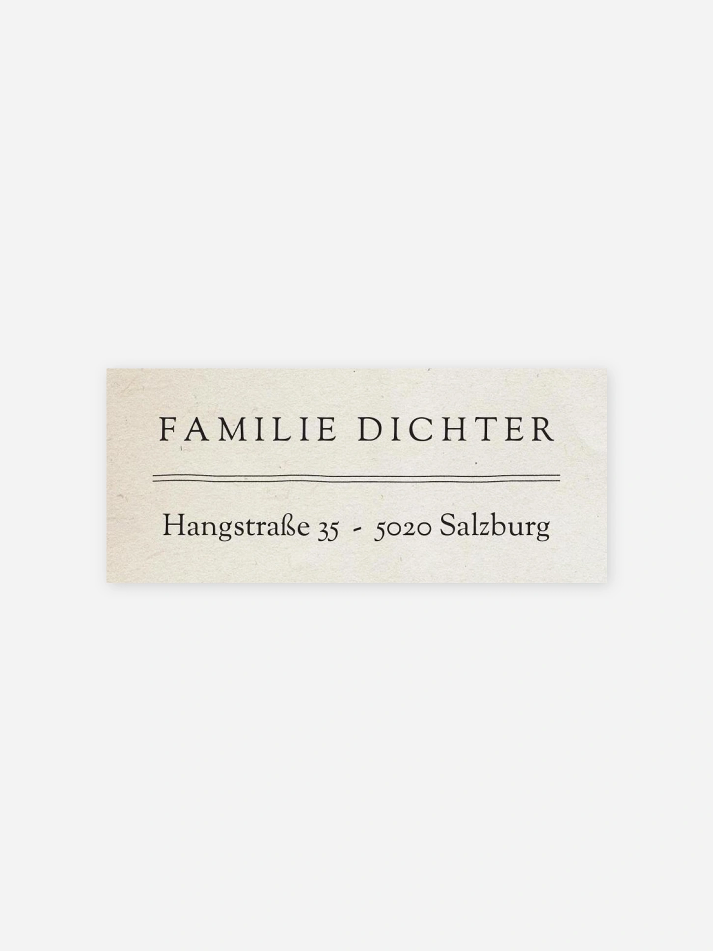Absenderaufkleber Geburt Tagespost