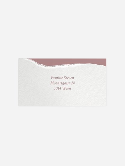 Empfängeraufkleber Geburt Unsere Freude