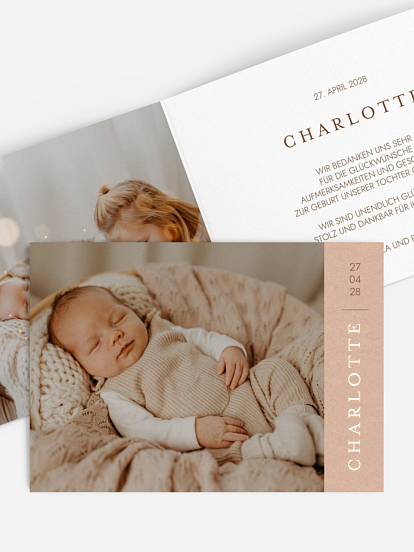 Geburtskarte Sanfter Anfang