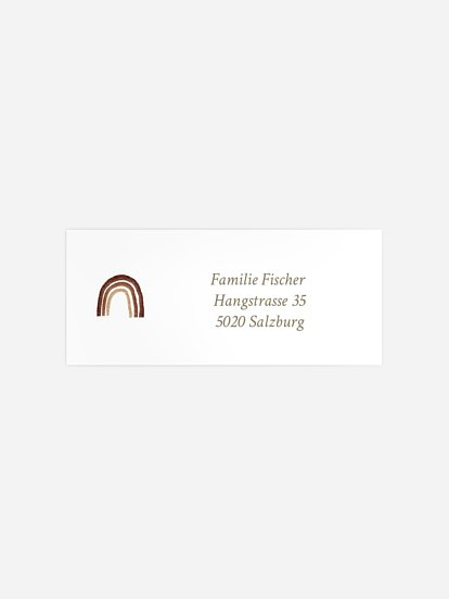 Absenderaufkleber Geburt Unsere kleine Welt II