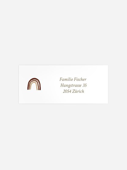 Absenderaufkleber Geburt Unsere kleine Welt II