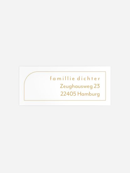 Absenderaufkleber Geburt Notebook