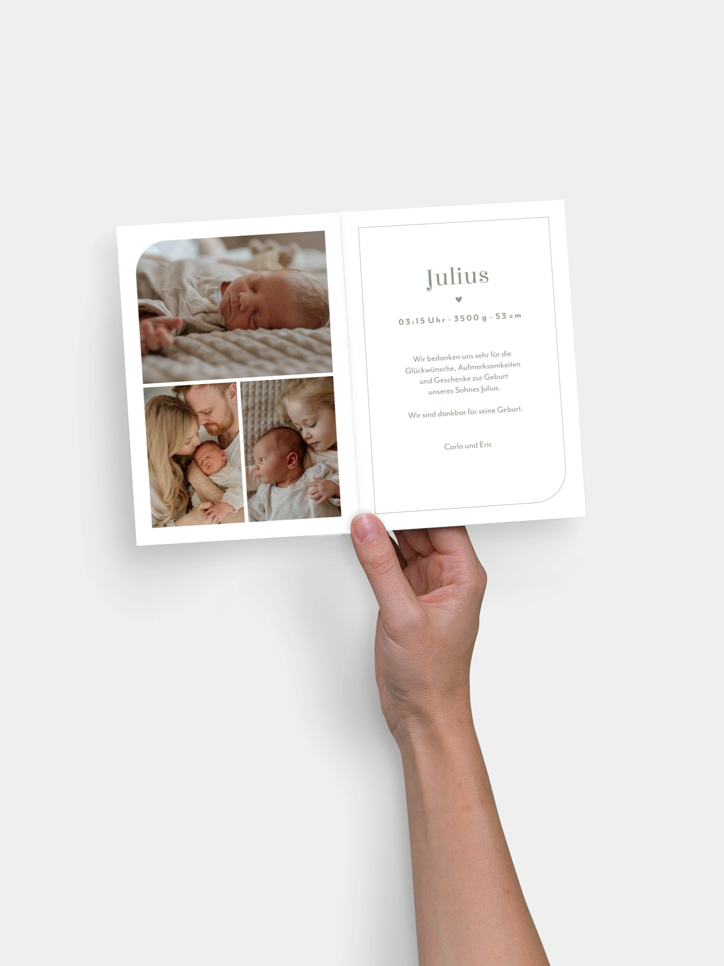 Geburtskarte Notebook
