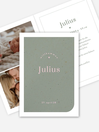 Geburtskarte Notebook