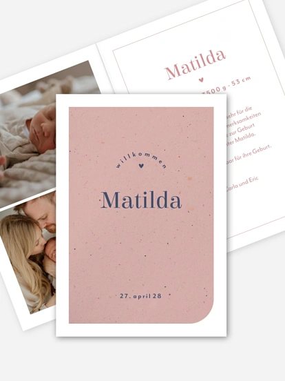 Geburtskarte Notebook
