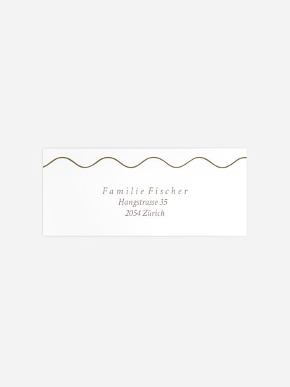 Absenderaufkleber Geburt Sanfte Wogen