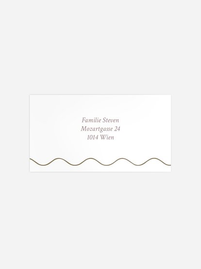 Empfängeraufkleber Geburt Sanfte Wogen